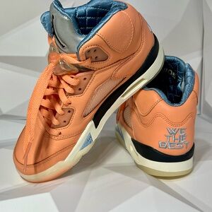 AIR JORDAN 5 RETRO SP CRIMSON BLISS/LECHE BLUE-SAIL “We The Best” DV4982 641